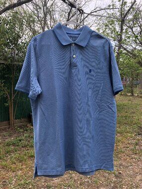 Izod Blue Men’s Short Sleeved Polo, Size M